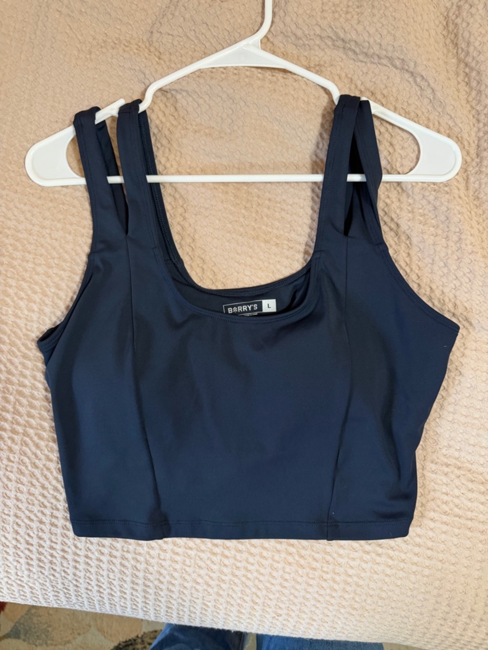 Barry’s Navy Crop Tank Bra